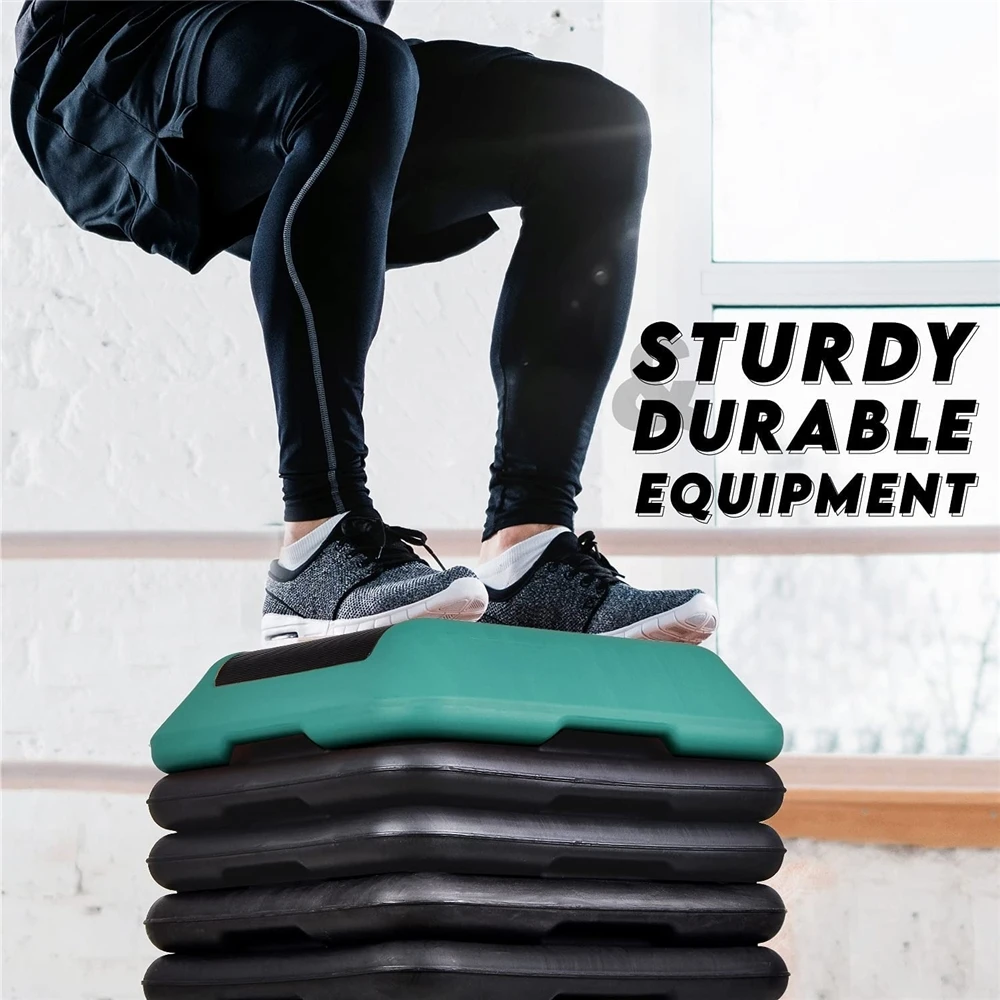 40 Cm Gym Pedals Training Fitness Board Workout Platform Adjustable Height Square Aerobic Stepper Step