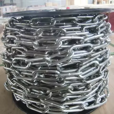 Factory Galvanized Steel Chain Din763 chain Long Link Chain