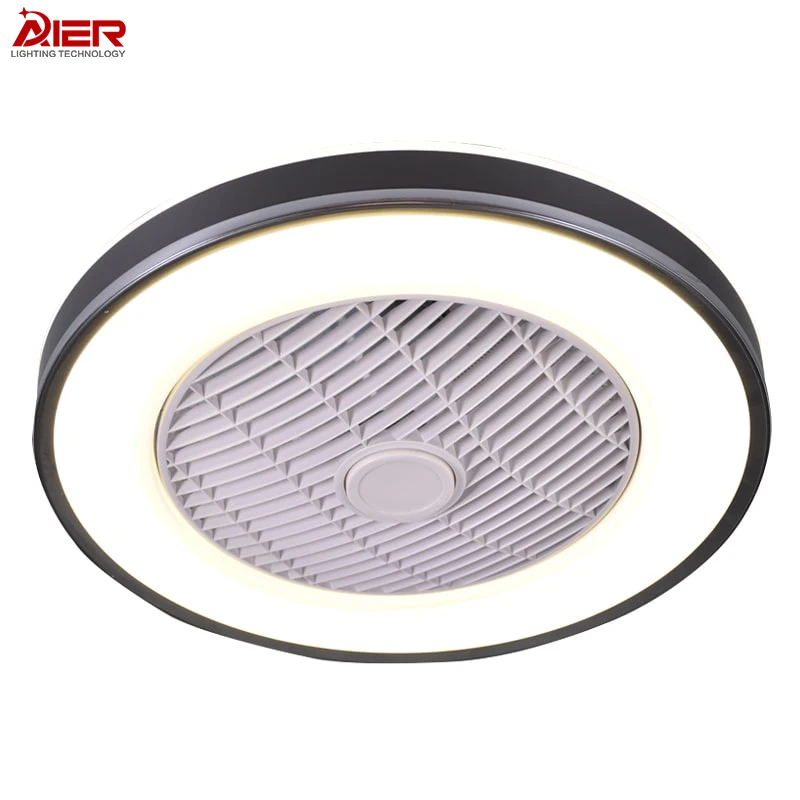 AIER Ceiling Fans with Lights Remote Control 19.6 Inch 360 Angle Airflow 6 Gear Wind 3 Color Stepless Dimming Quick Mount