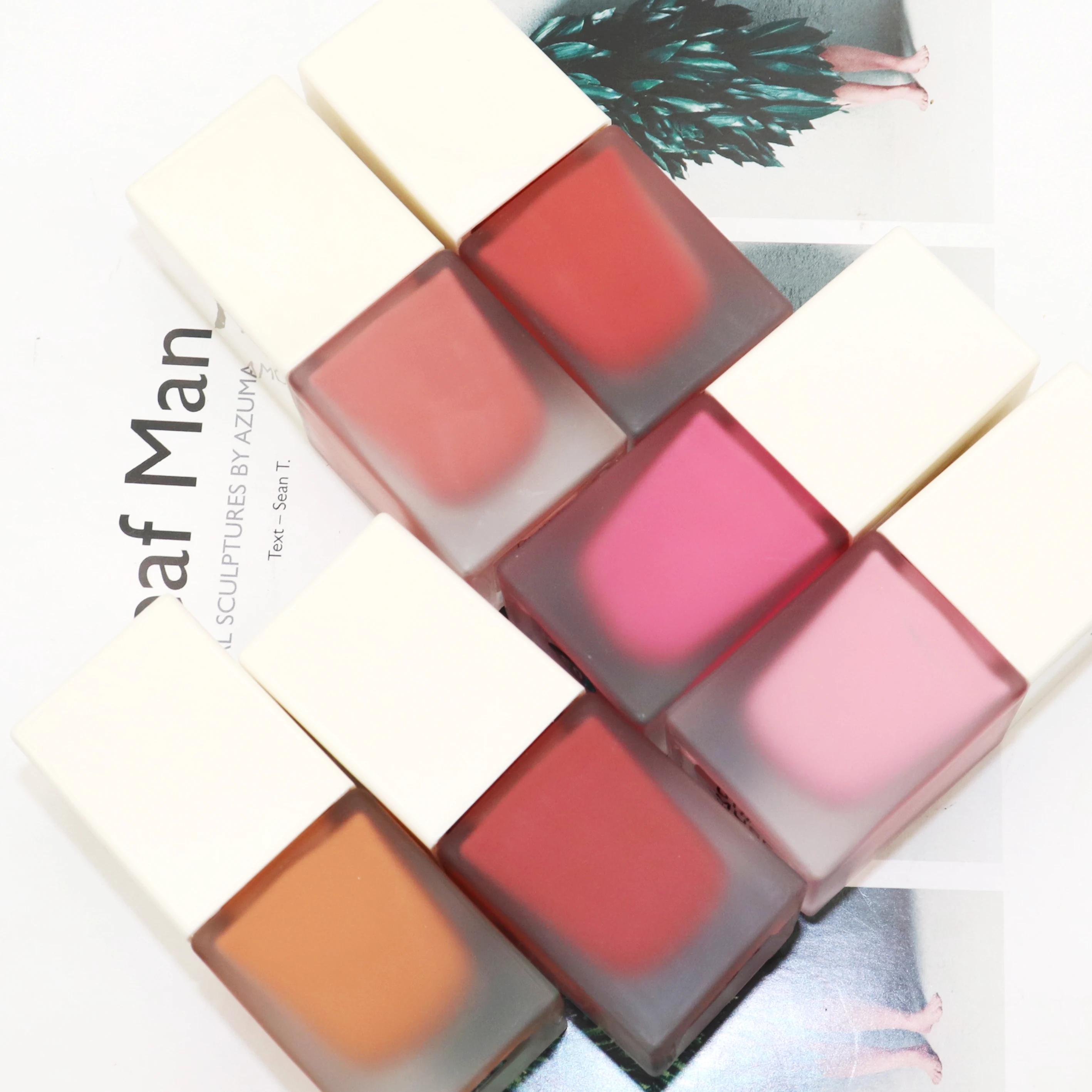Private Label Own Brand Cream Pigment Makeup Highly Pigmented Velvet Mousse Blush for Face Custom Liquid