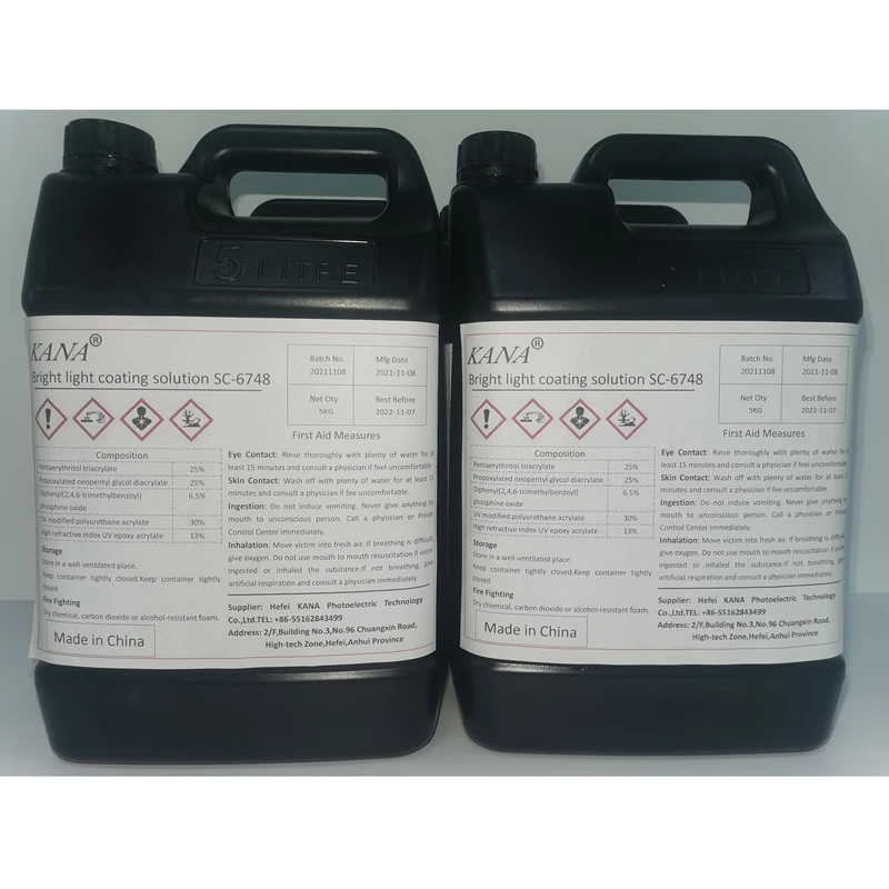 Glossy and Matte waterproof anti-yellowing anti-sging scratch heat cold resistant UV curing liquid coating
