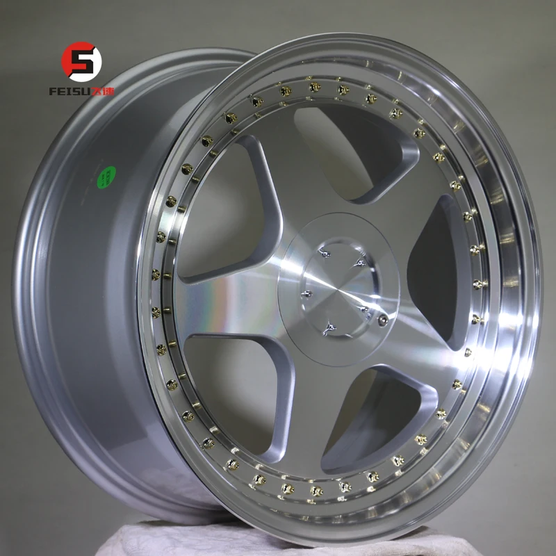 18 inch racing wheel deep lip concave aluminum alloy rims wheels  mags for VW Golf4-5  passenger car tires