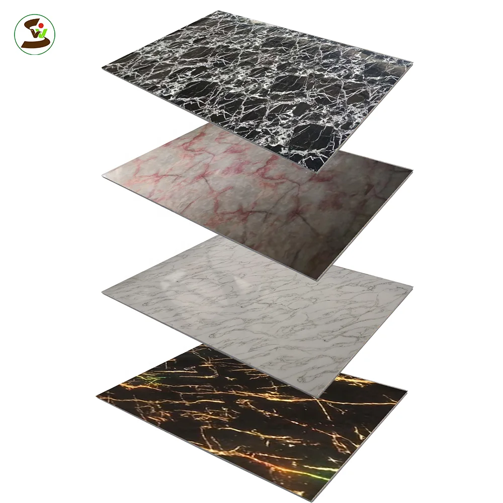 1220x2440mm 1220x2800mm 3mm pvc uv marble sheet price