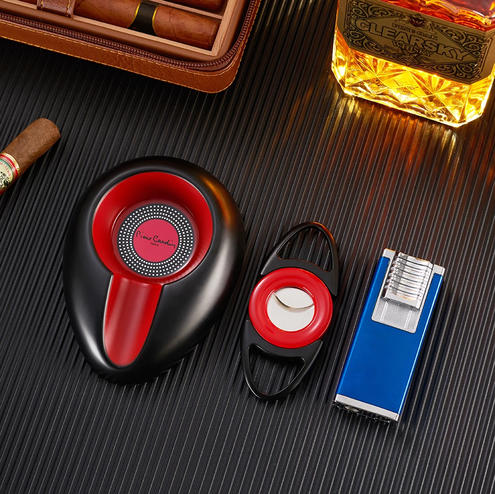 Зажигалка для сигар DEBANG с двойным лезвием пепельница подарочный набор