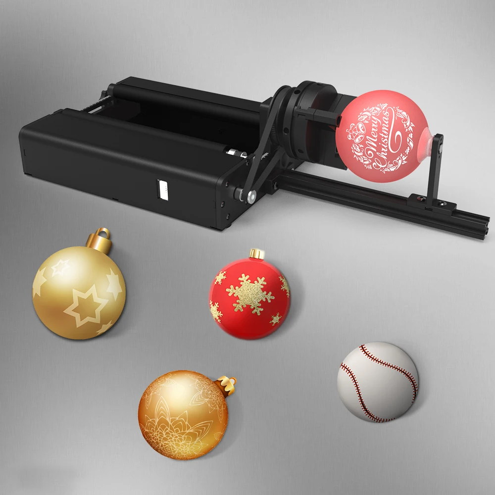 TWOTREES 4-in-1 Y-axis Rotary Roller, Laser Rotary Roller Engraving Module for Laser Marking for Engraving Cylindrical Objects