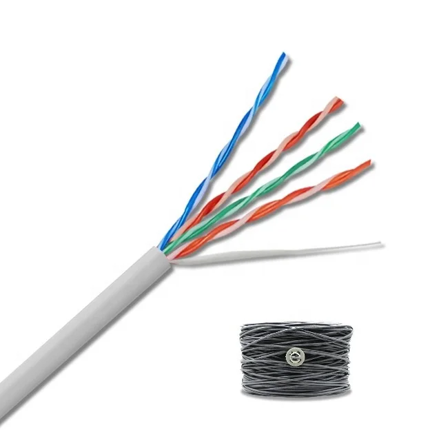 Networking UTP Cat5e Network Cable 0.5mm Patch Wire Price Flame Retardant PVC Sheath CCA Computer Communication Cables Wires
