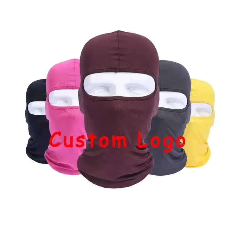 Designer Ski Masks Full Face Cover Ski Mask One Hole Spandex Ski Mask Balaclava For Men Women