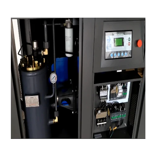 High flow capacity 75 kw 185 cfm screw air compressor with air filter