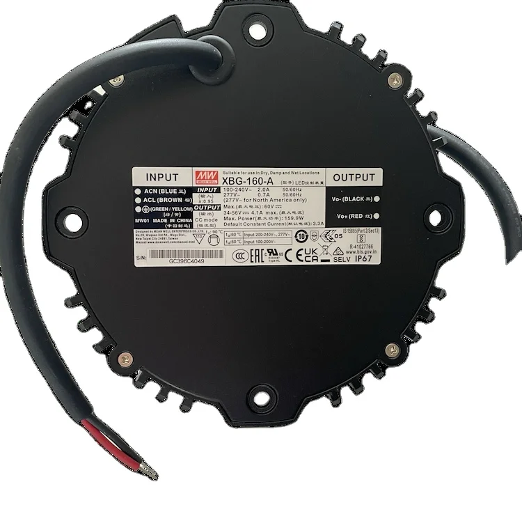 150W 200W UFO waterproof IP67 DRIVER XGB-160 series Constant power mode led driver