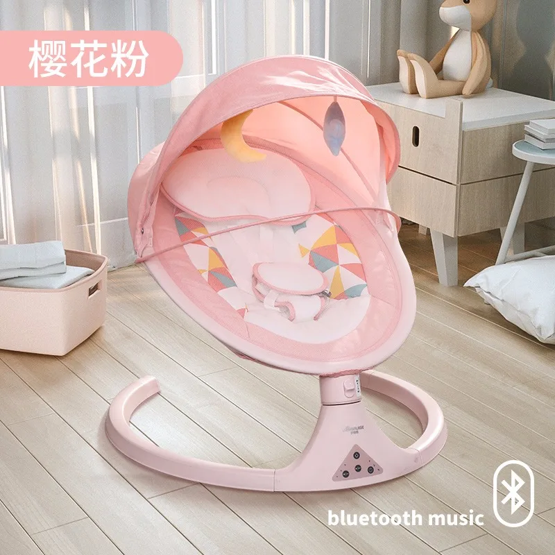 Children Furniture Rocking Chair For Baby Sleep Kids Wooden Baby Bouncer Magnetic Swing baby cradle