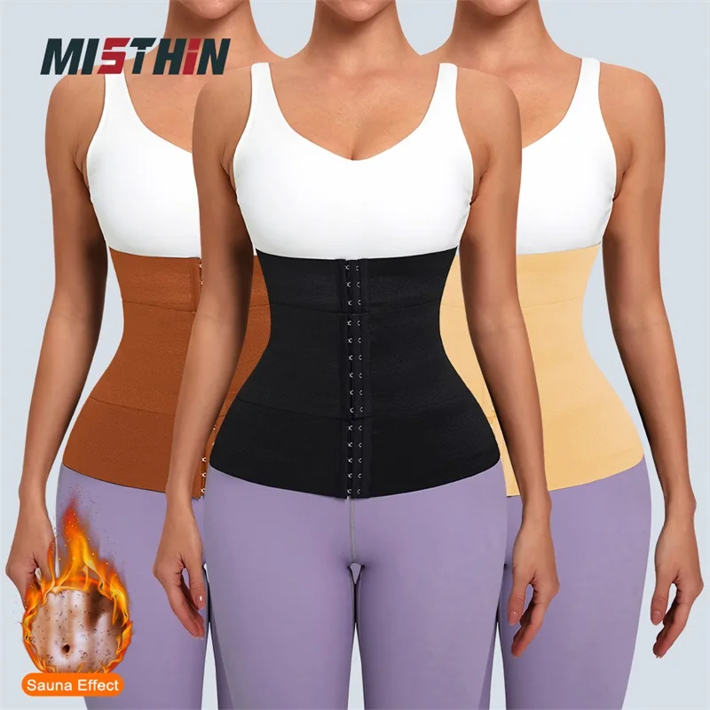 Custom Plus Size Body Slim Double Belt Latex Bandage Corset Waist Trainer Shapewear Tummy Control Shaper
