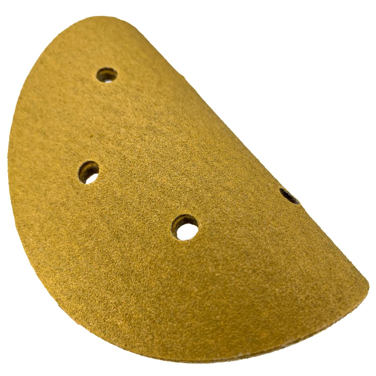 Hook and Loop Gold Sanding Disc Yellow Sanding Disc Aluminum Oxide Abrasive Sand Disc for Automotive