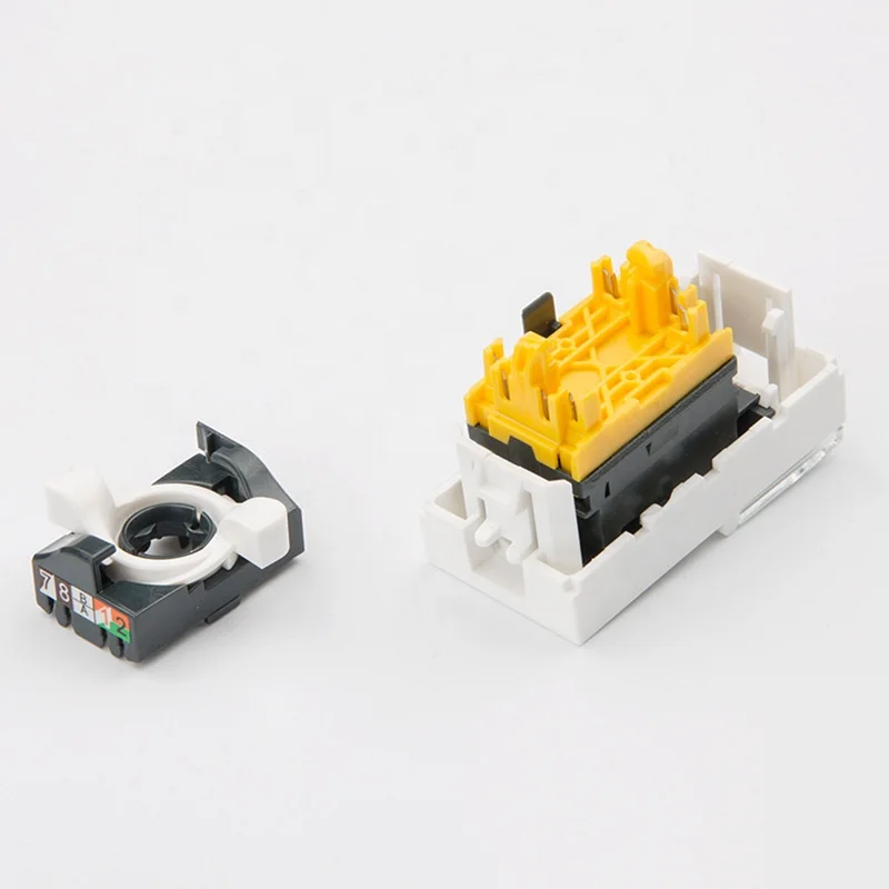 cat6a legrand france model 76571 180 degree rotary type toolless modular ethernet keystone jack with rotating button