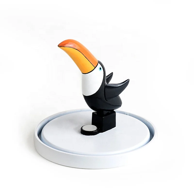 cartoon fox toucan custom school factory OEM desktop magnetic paper clip holder