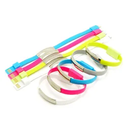 New bracelet  silicone data cable, Creative Bracelet Universal Charging Cable for cell phone