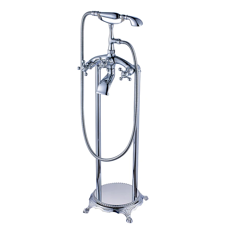 Telephone shape freestanding bathtub faucet floor stand faucets