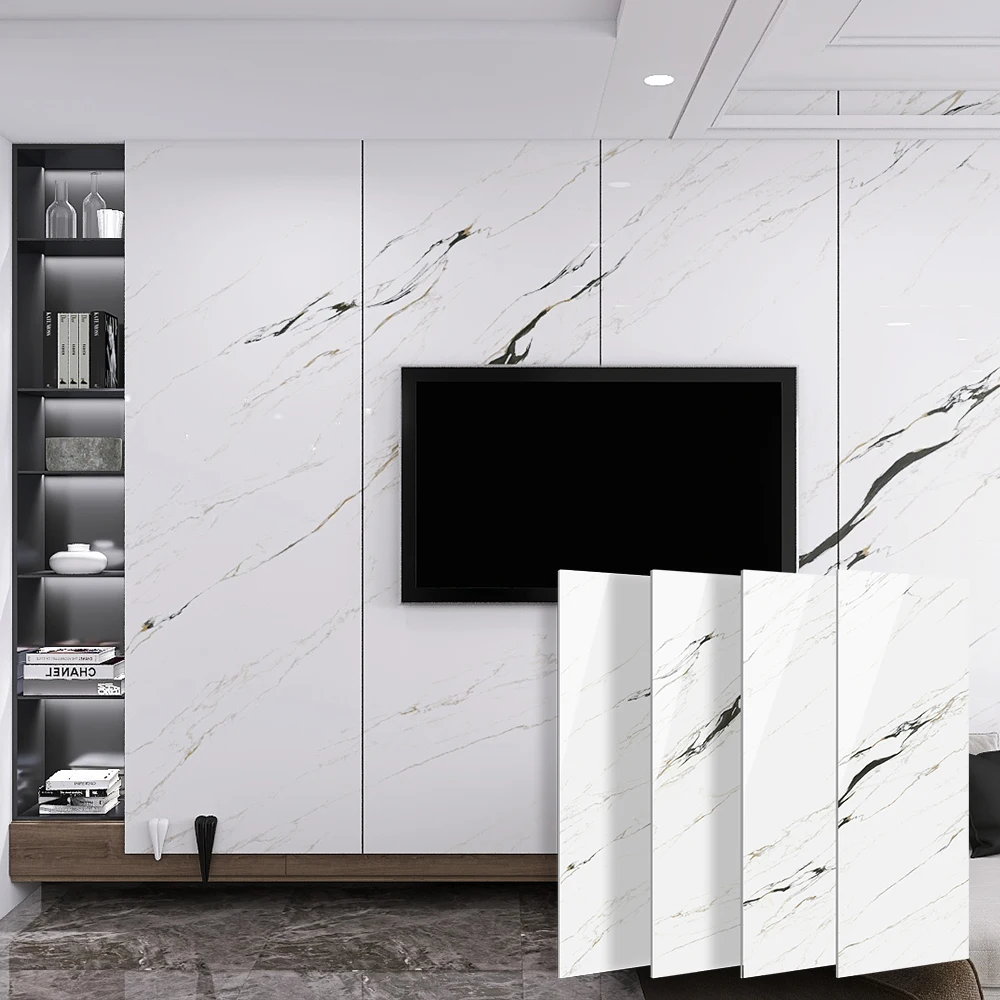 Chinese Landscape Ink Painting Colorful Painting Spectacular Mountain Pattern Wall Tv Background Sintered Stone 800*2600mm