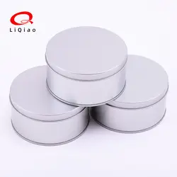 Factory Wholesale Customizable Tea Jar Clear PVC Window Silver Metal Round Can Cookie Package Luxury Printed Empty Tin Box