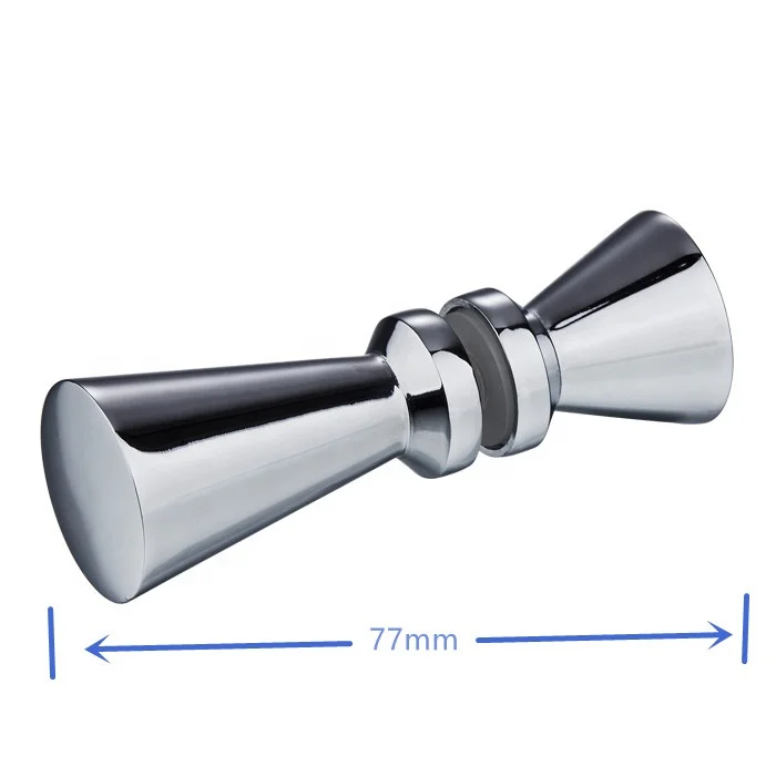 Minimalist zinc alloy shower glass door knob handle hardware factory wholesale price