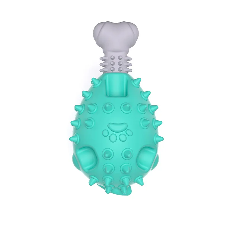 Hot new pet toy sound grinding teeth chew chew chicken leg shape TPR dog toys  Chew Durable Rubber Big Dog Toy