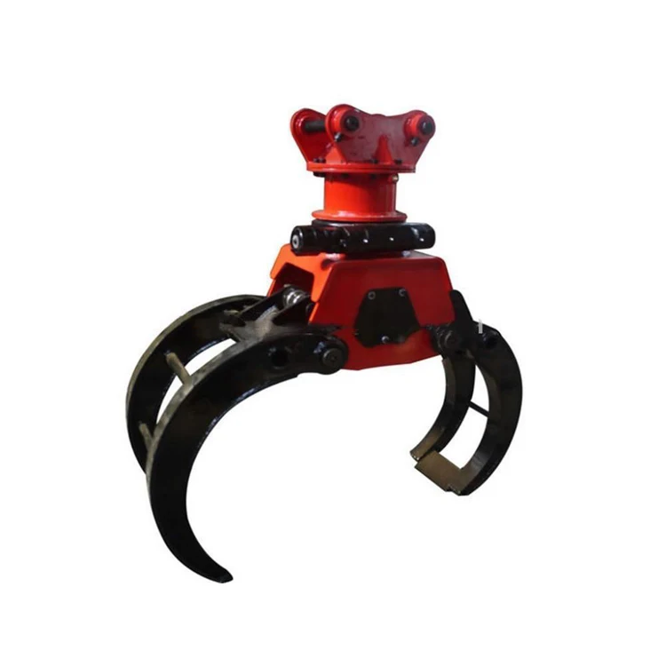 14T excavator hydraulic rotating wood grab/timber grab /log grapple