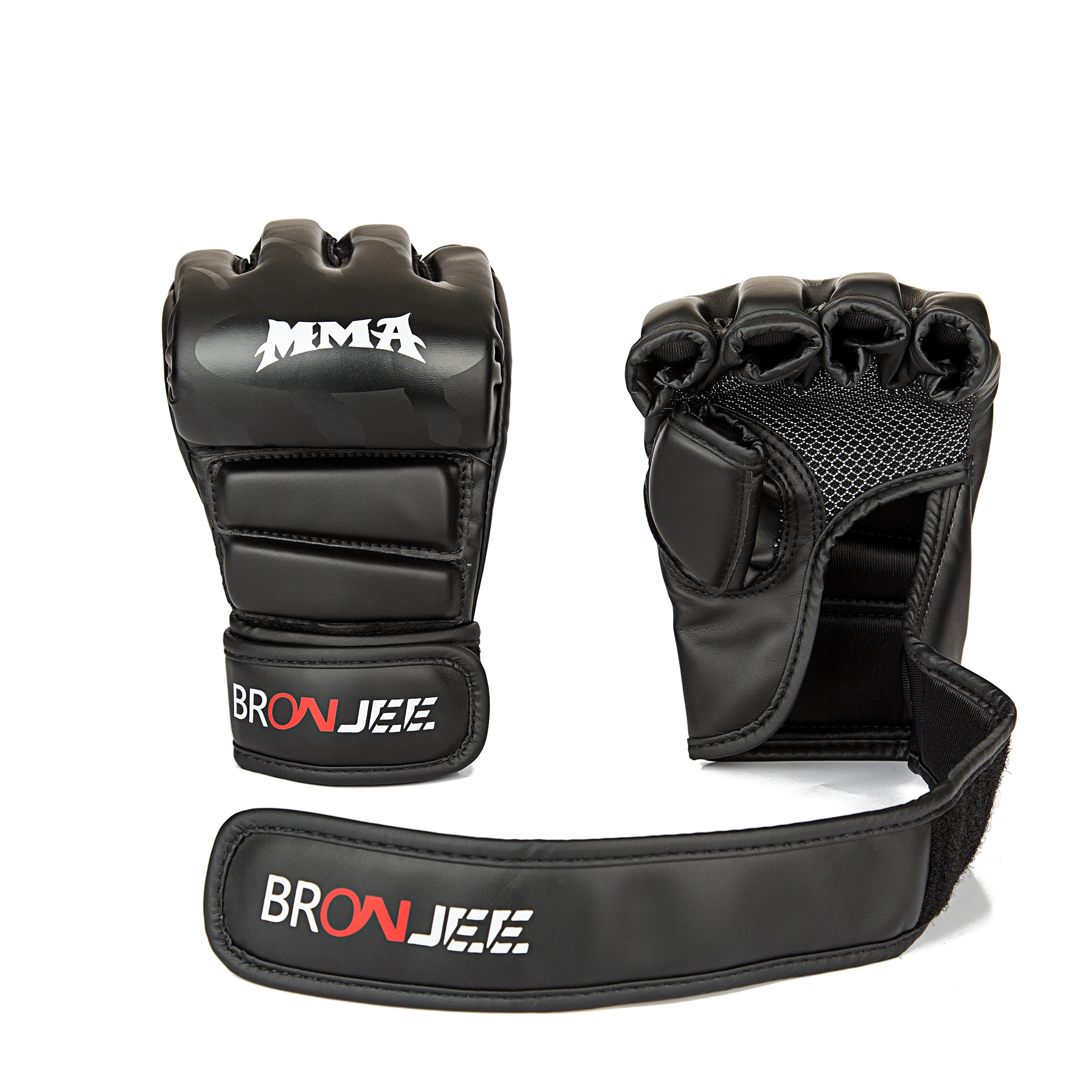 PU Leather MMA kicking UFC Sparring Grappling Fight Punch Mitts Training custom mma Glove