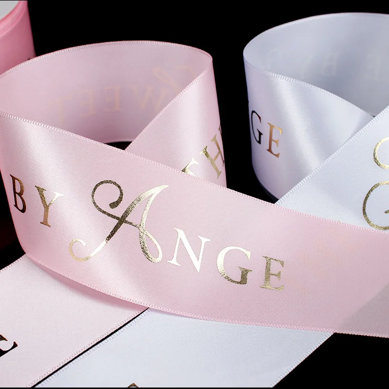 Personalized customized logo 1.5inch Gift ribbon Factory wholesale birthday flowers  gift wrapping ribbon