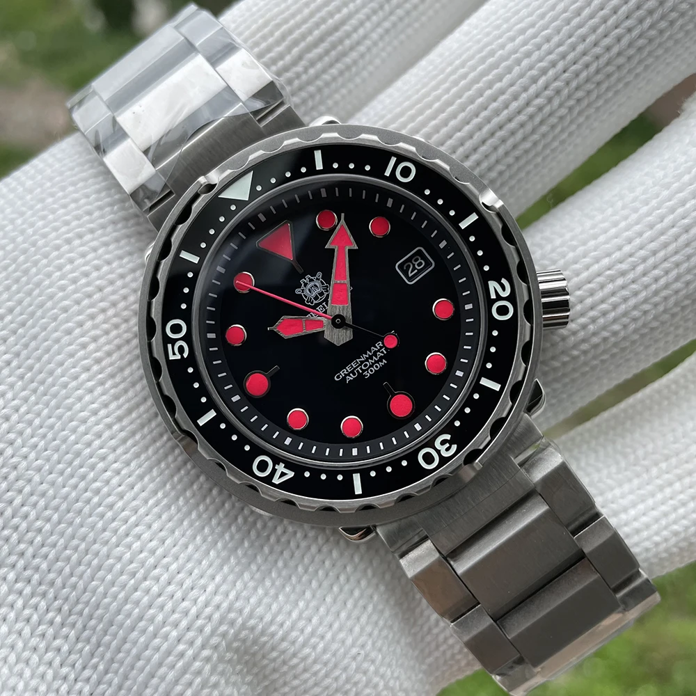 SD1975T Steeldive Марка 2022 красочные светящиеся маркеры черный циферблат 47,5 мм нержавеющая сталь NH35 автоматические часы для дайвинга для мужчин