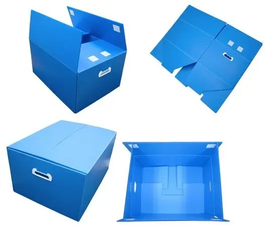 Water-proof Foldable PP Corrugated Plastic Partition Storage Box Custom Anti-static Coroplast Box