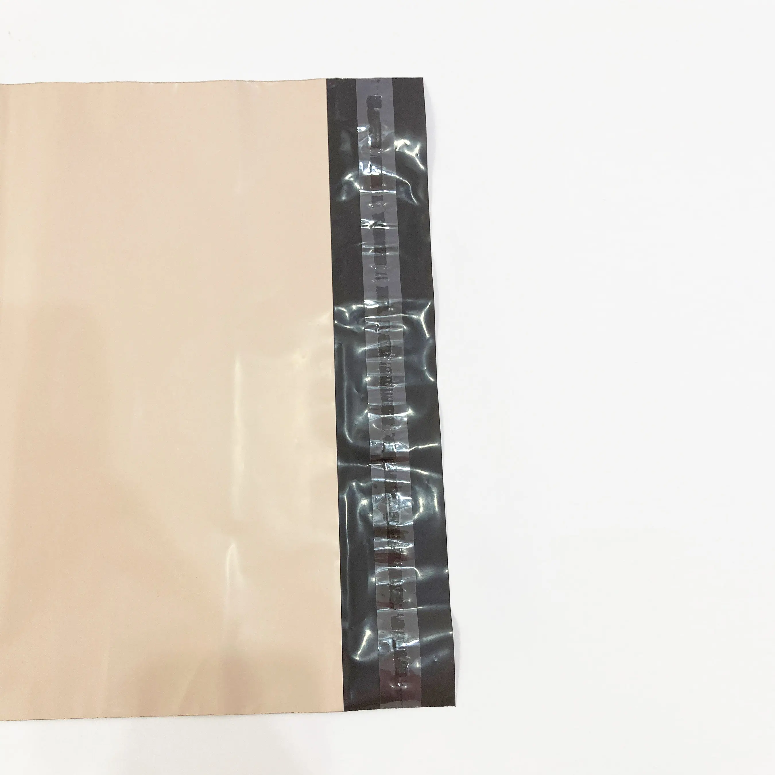 High Quality Shipping Bag Custom Clothing Brand Printing Matte Brown Metallic Poly Mailer for Clothes