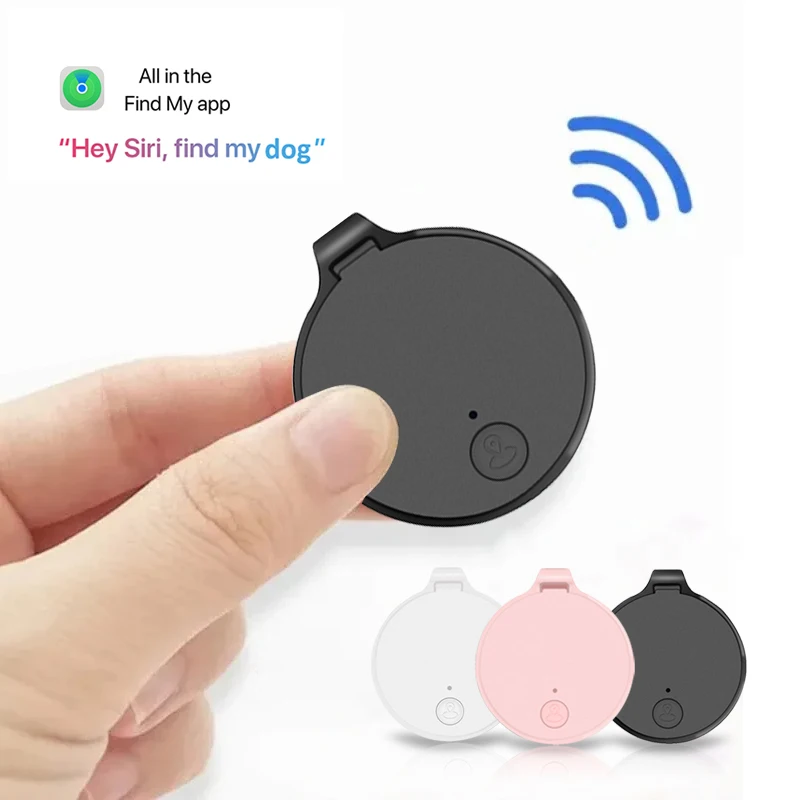 Airtag MFi Certified BT GPS Pet Anti-lost Tracker Smart Tag Air Tag Tracker Mini Pet Keychain Key Tracker Locator
