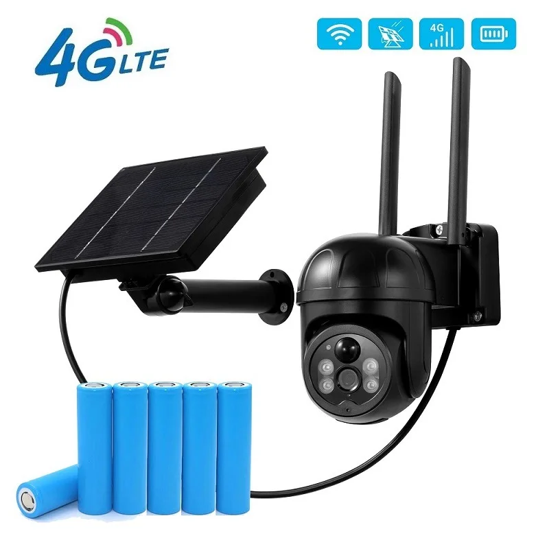 Wifi Security CCTV Camera Battery Power Speed Dome Ptz Camera Wireless Solar IP Camera For Outdoor