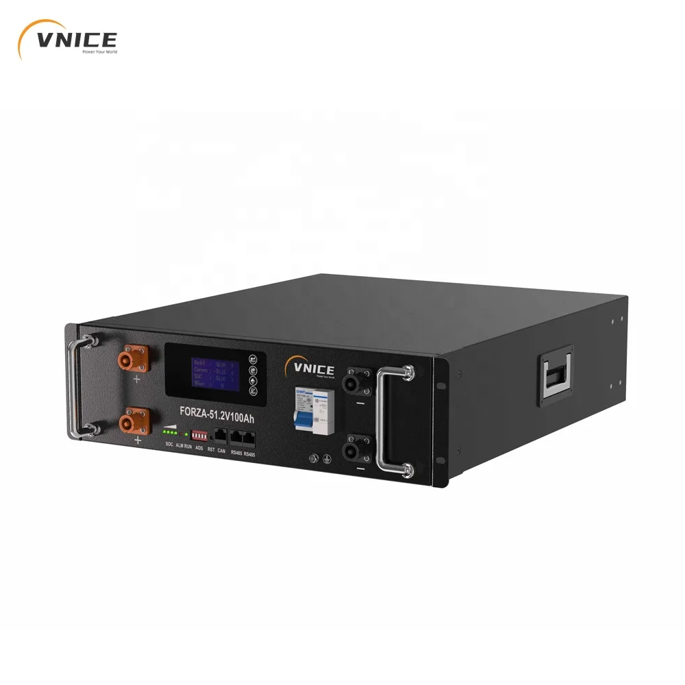 VNICE FORZA-51.2V100Ah Semi-Solid State Battery 5KWH Rack Mounted stackable Lithium Ion Battery for Solar Home Energy Storage