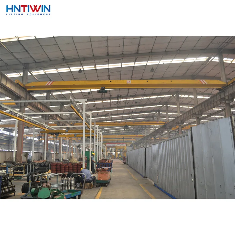 Top sale Single girder hoist traveling 10 tone swl overhead crane 10t 12m for sale