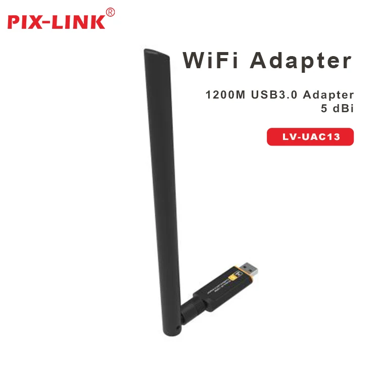 PIX-LINK Custom Logo Gigabit USB Interface External Wireless Network Card Adapter Through-Wall Receiver Stocked Wifi Receiver