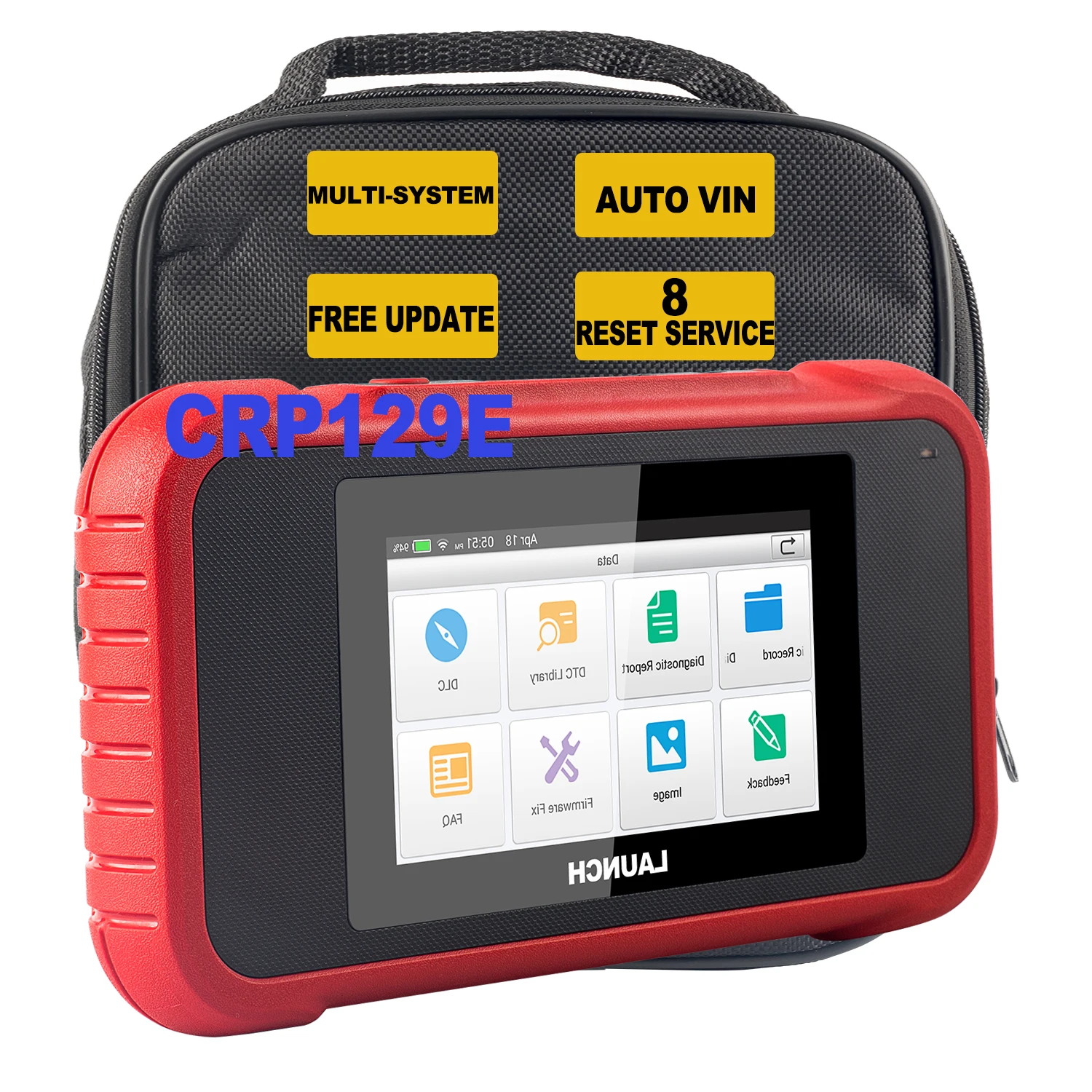 Launch Crp129E Professional Scanner Obd2 Car Diagnostic Auto Scanner Four System Universal Motorcycle Lifetime Free Upgrade