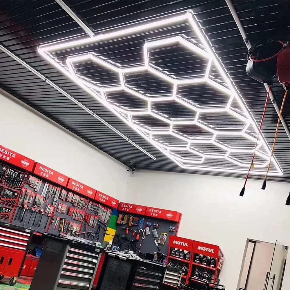 Customized High Brightness Hexagonal Diy Honeycomb Led Light Ceiling Rgb Garage Light