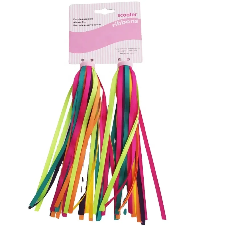 Kids Bicycle Handlebars Colorful Streamers Balance Scooter Bike Handlebars Streamers Tassel Ribbons bike Accessories
