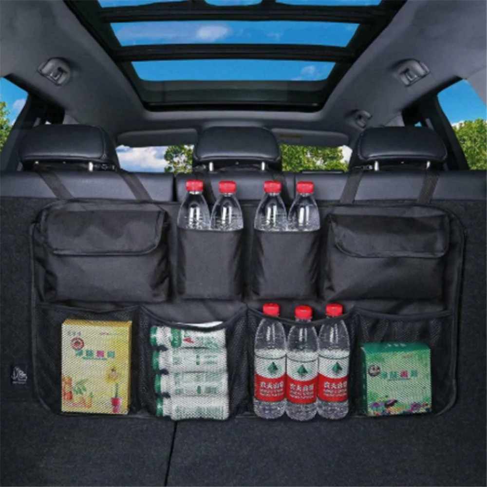 Tactical Molle Car Seat Back Cover Organizer Storage Pouch Bag Vehicle Panel Bag