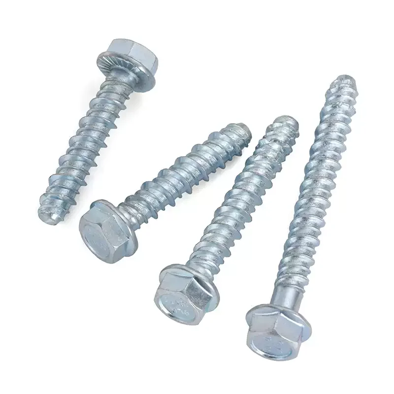 External hexagonal flange concrete self tapping anchor bolt cement self cutting screw wall self drilling expansion nail