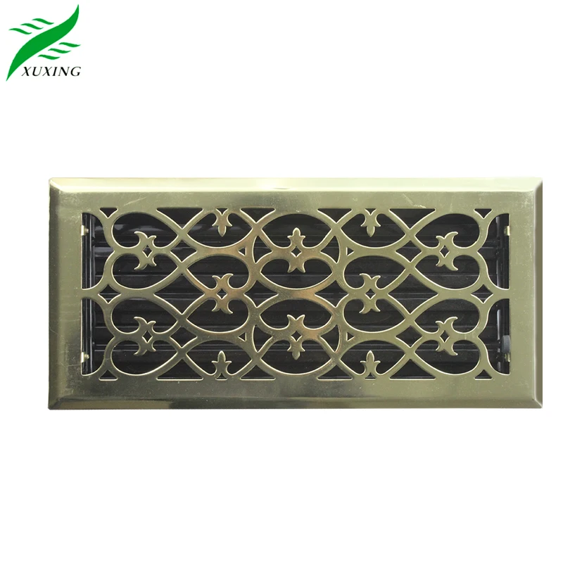 HVAC system Decorative Metal Victorian design floor register ventilation grilles