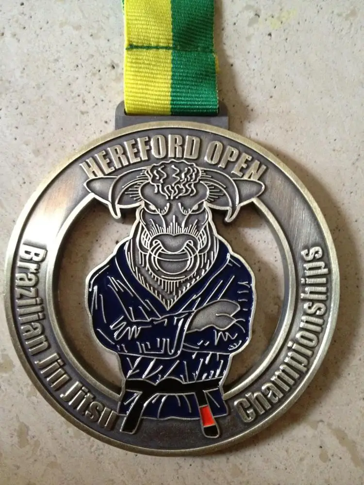Factory price custom Judo metal Jiu-jitsu BJJ medal