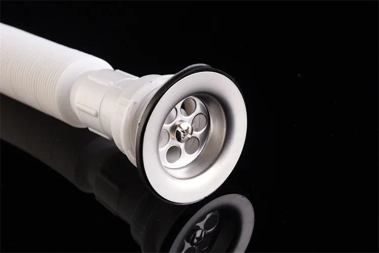 Bathroom Accessory Flexible Telescopic Waste Extensible Wash Basin Sink Trap Drain Pipe Hose