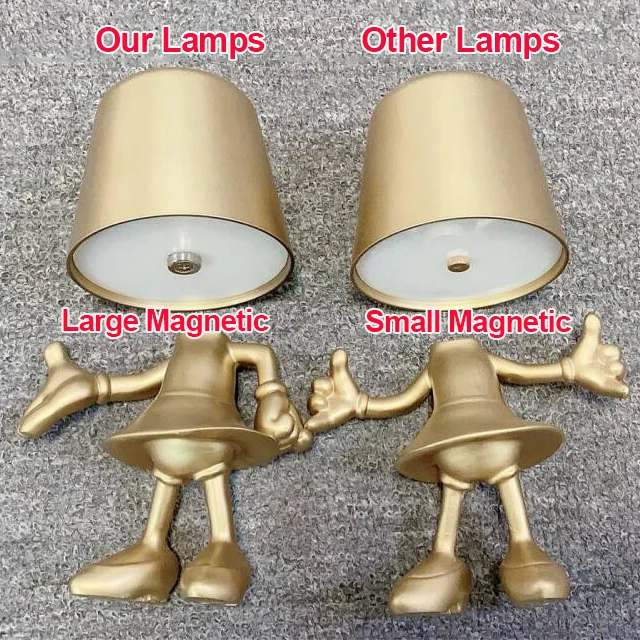 LED Desk Lamp USB Rechargeable Touch Control Human Body Design Little Man Table Lamps Night Light For Bedroom Decor study Office