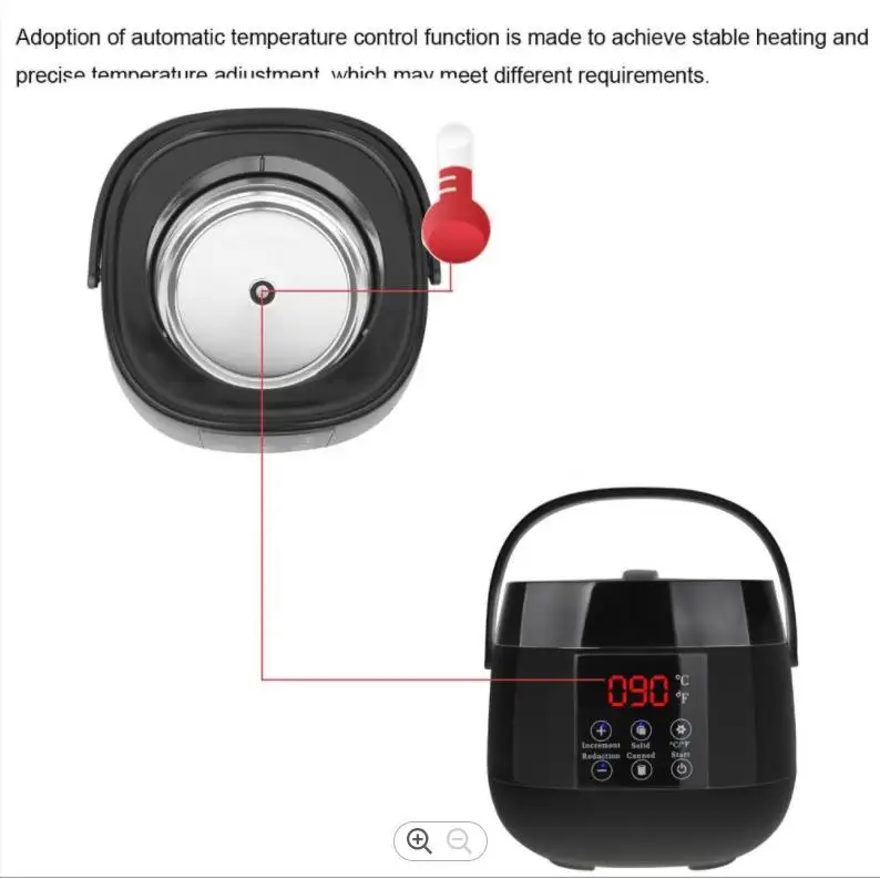 400cc Wax Warmer Kit Electric Facial Body Depilatory Wax Heater For Armpit Bikini Hair Removal Paraffin