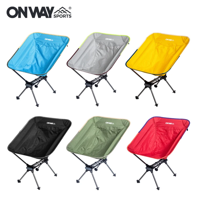 Onwaysports Strong Outdoor Camping Moon Chair Middle 7075 Aluminum Frame 900D Pu Polyester Fabric