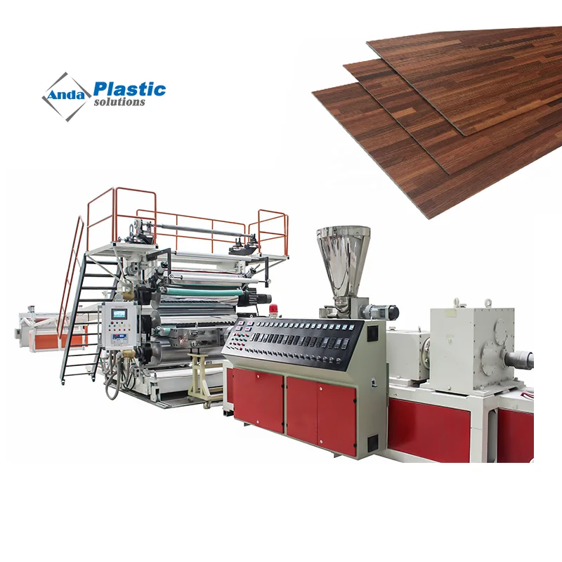 LVT Luxury PVC Vinyl Tile Flooring Production Line Machine
