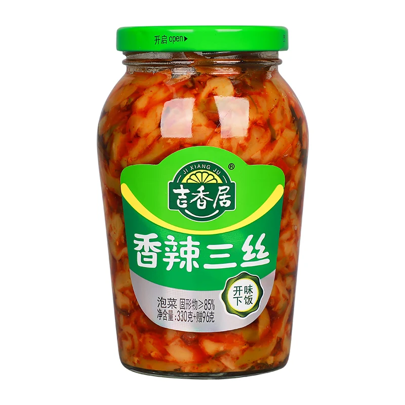 wholesale 2022factory Wholesale Jixiangju Spicy 3 Silk 330g Mustard Brand Pickle seasonings