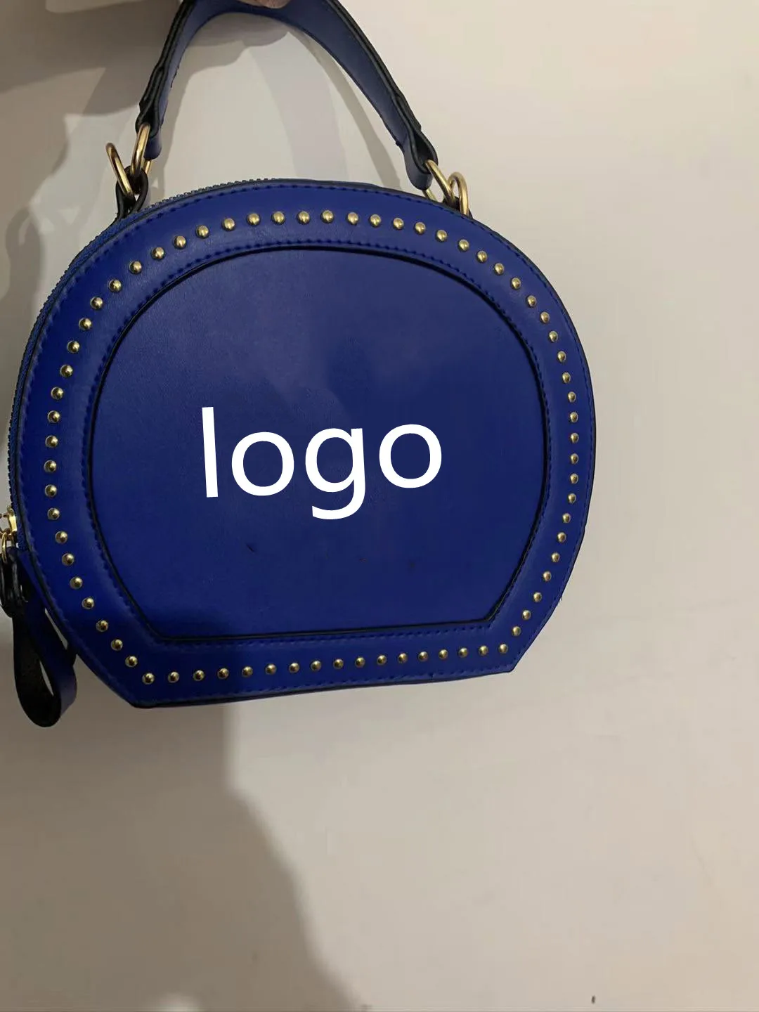 Новинка 2021, сумка на одно плечо NY в стиле ретро, маленькая круглая сумка с заклепками, сумка в иностранном стиле