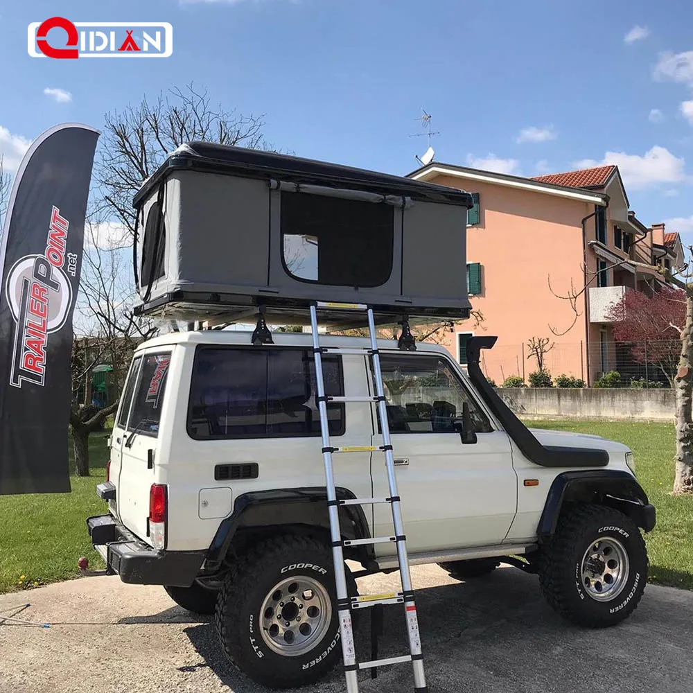 Qidian Factory Manufacturer Already Hard Shell Roof Top Tent Camping Trailer Tents